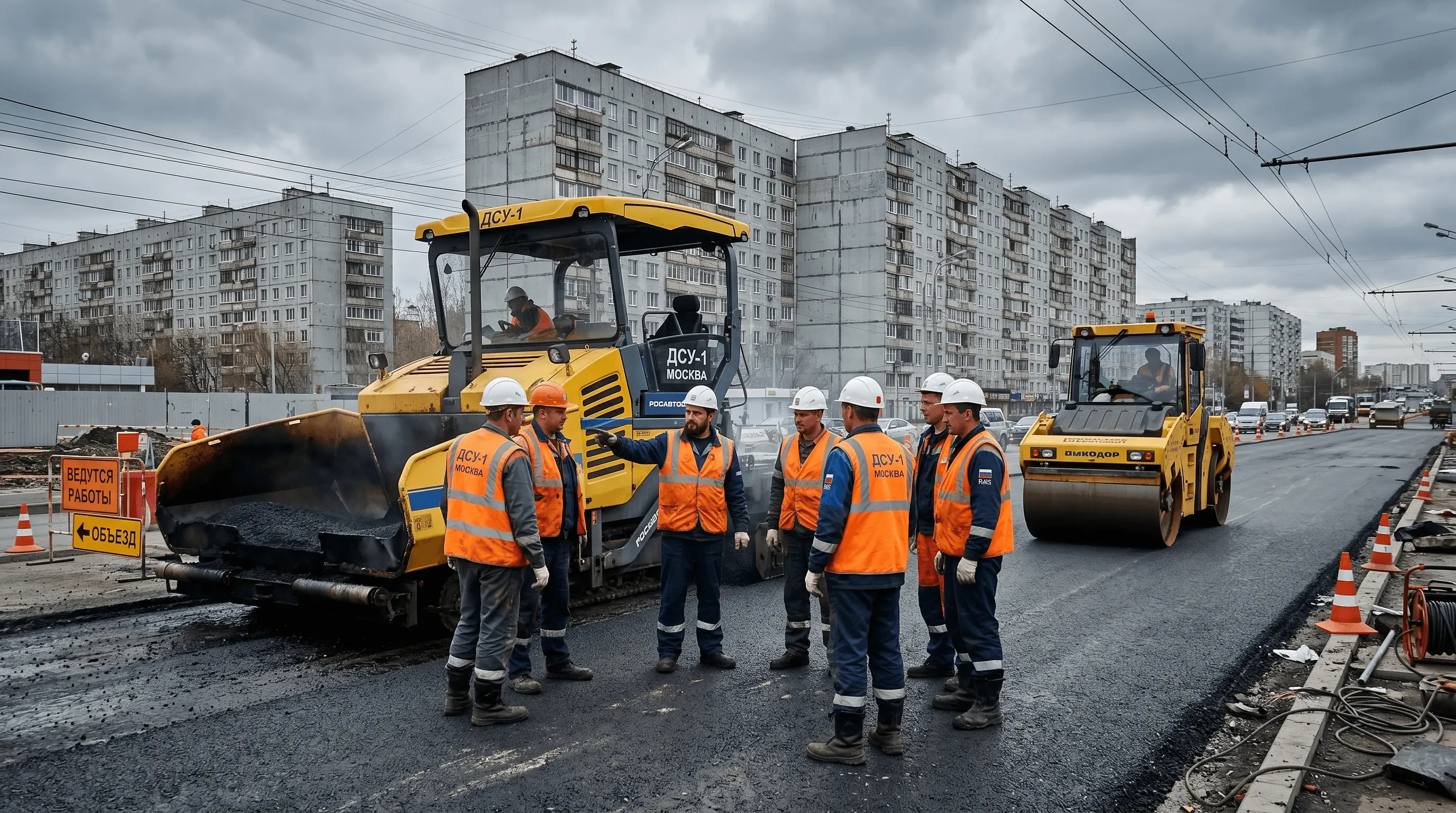 Команда Тех-Строй за работой