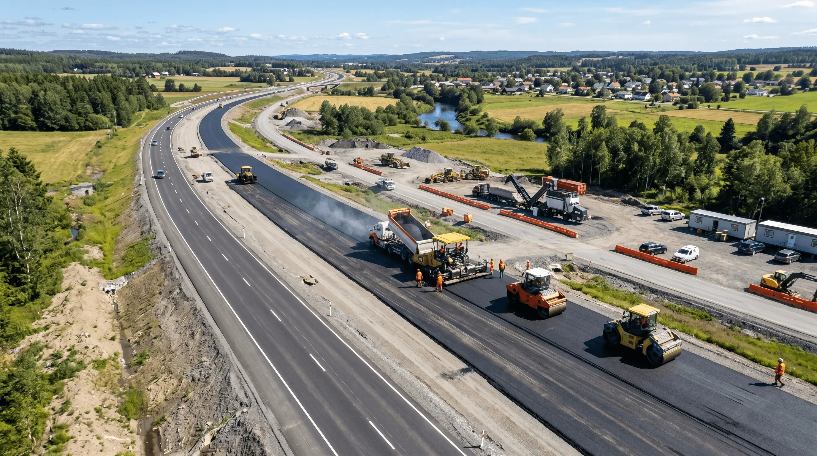 Строительство трассы